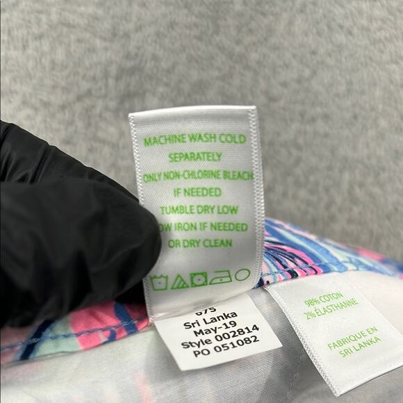 NEW Lilly Pulitzer 4 Adie Ruffle Pocket Stretch Women's Whisper Blue Shorts - Picture 11 of 13